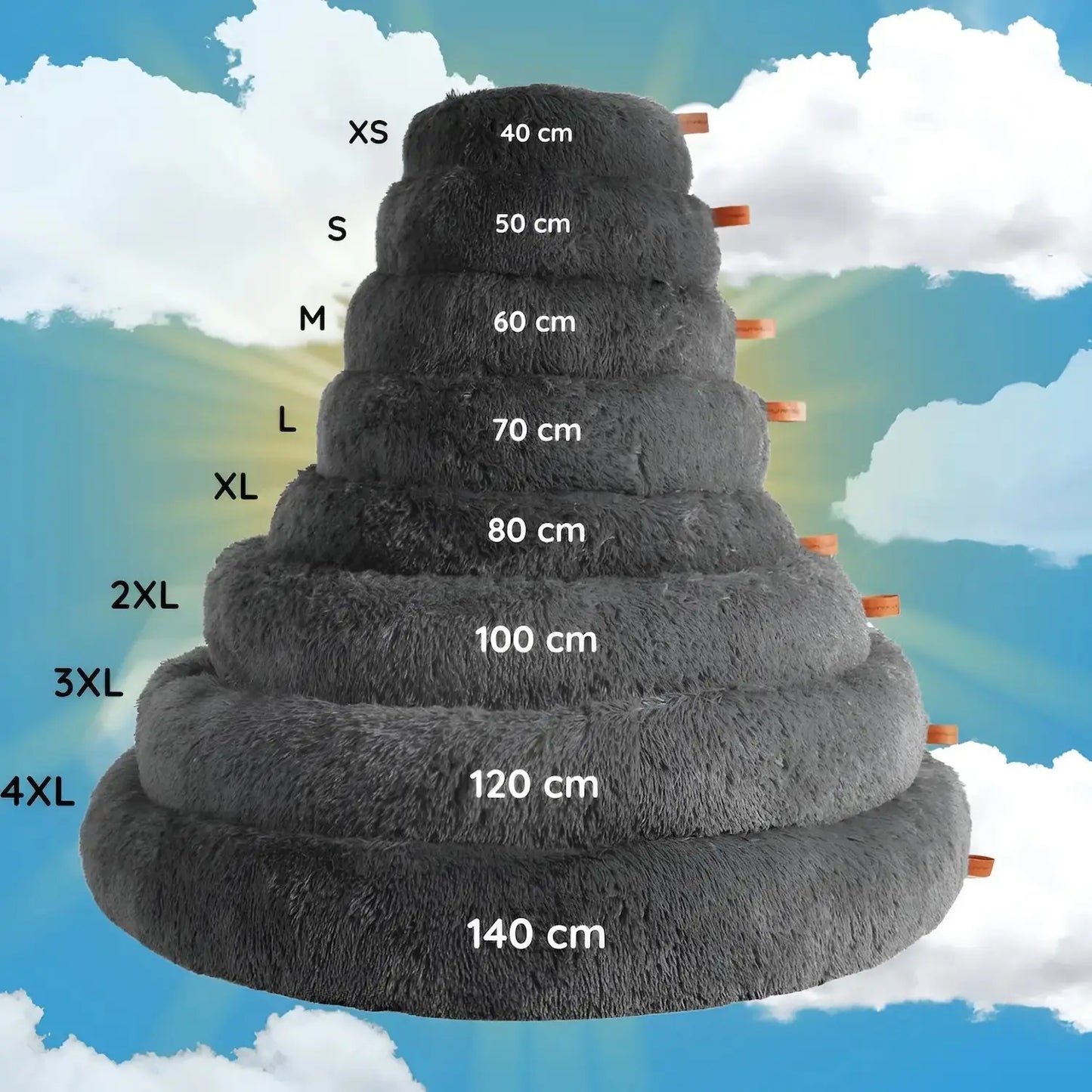 MrFluffyFriend - Stresslindrende og vaskbar hundeseng