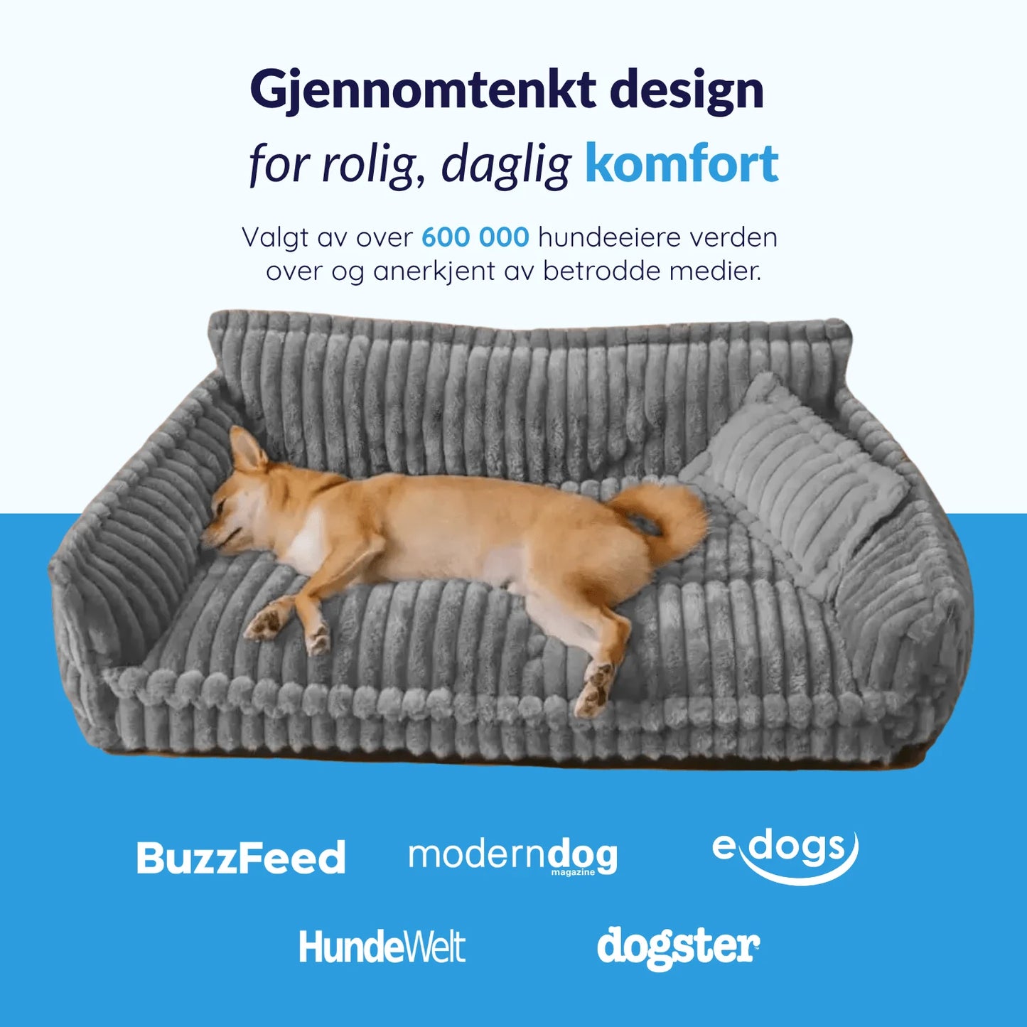 MrFluffyFriend - Ortopedisk og vaskbar hundesofa