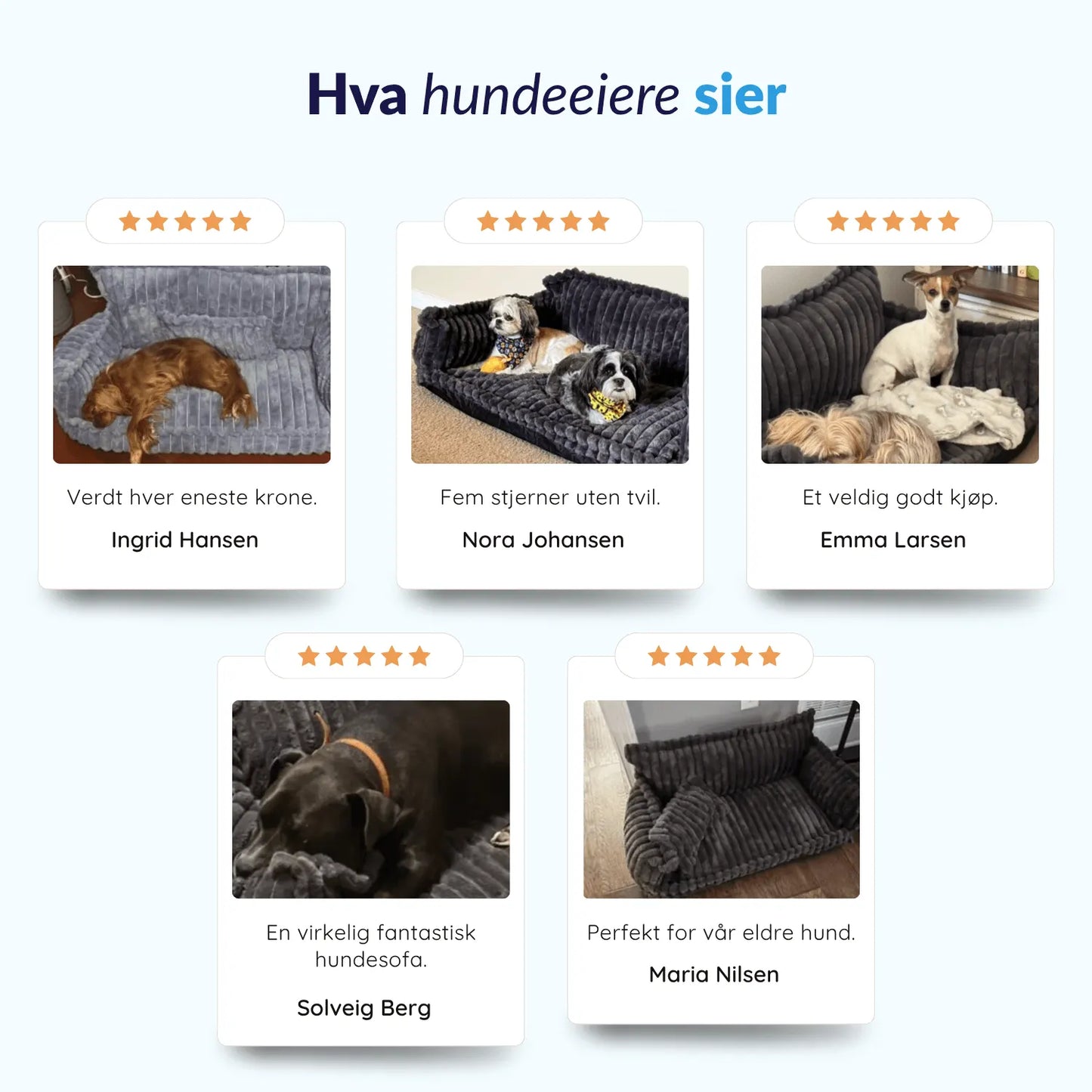 MrFluffyFriend - Ortopedisk og vaskbar hundesofa